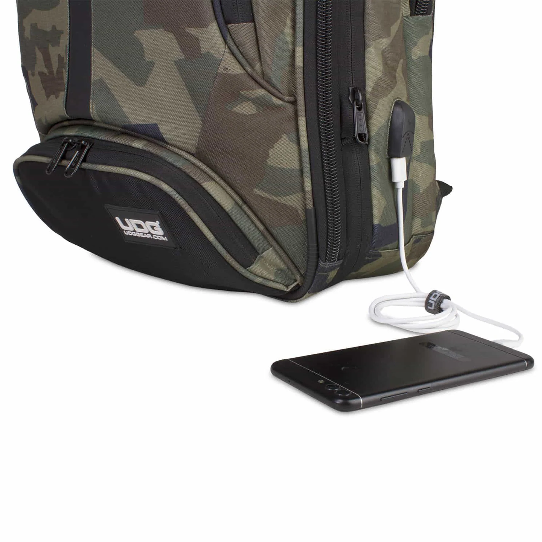 UDG U9108BC-OR Ultimate Backpack Slim Black Camo Orange Inside Zaino x contr. Dj - Image 7