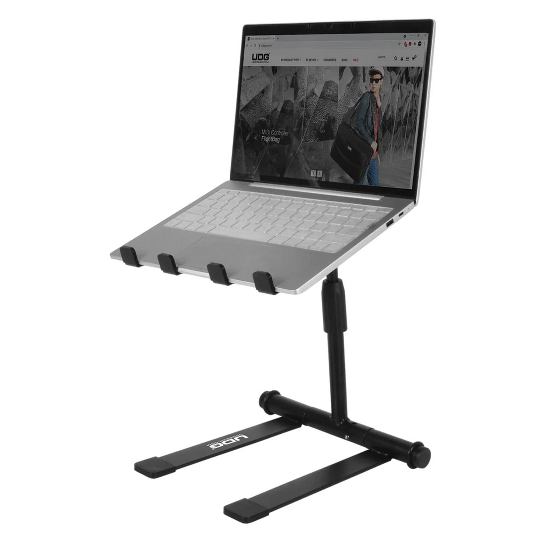 UDG U96111BL Ultimate Height Adjustable Laptop Stand Supporto da tavolo x Laptop - Image 2
