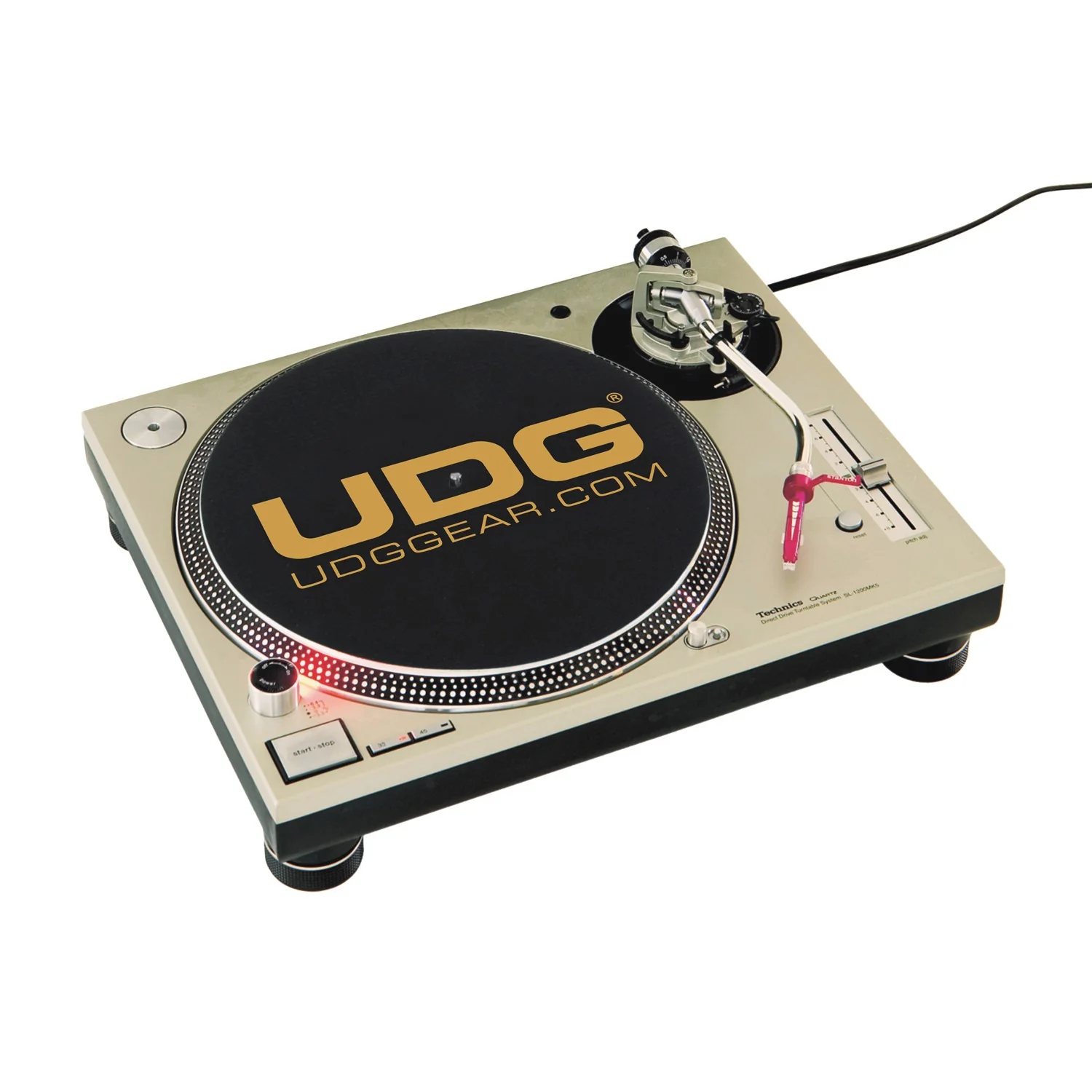 UDG U9935 Slipmat Set Black / Golden Feltri per giradischi, Nero con Logo in Oro - Image 6