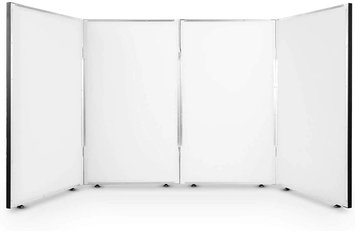 Vonyx DB2 Foldable Dj Screen Pannello Schermo x illuminazione banco Dj, Bianco - Image 3