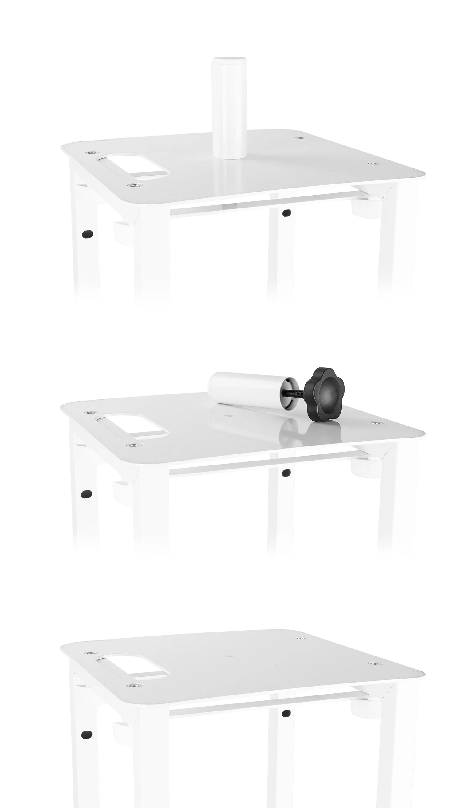 Vonyx DJP170 DJ Plinth with foldable Baseplate B/N Supporto x luce piegh. reg. - Image 6