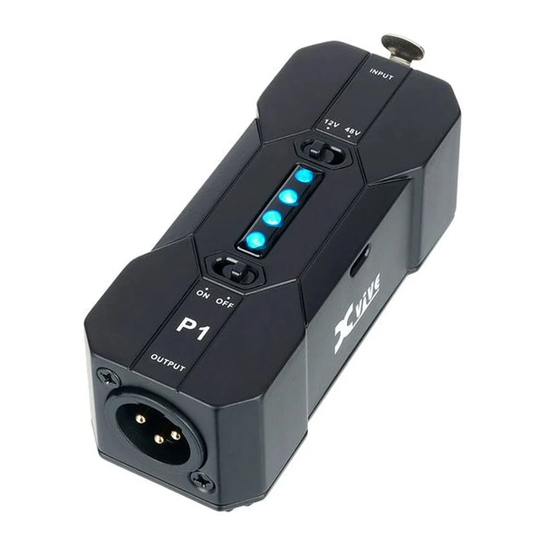 XVive P1 Alimentatore Phantom Portatile per microfono a condensatore, Nero - Image 2
