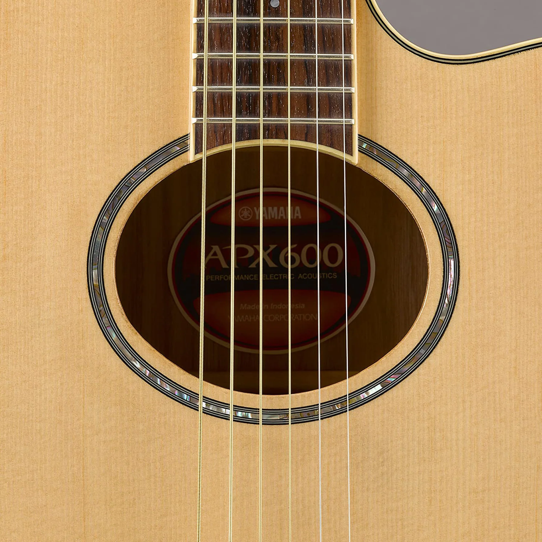 Yamaha APX600 NT Chitarra Acustica Elettrificata CutAway, Natural - Image 7