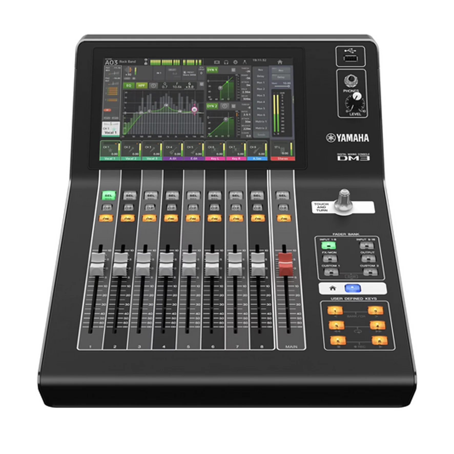 Yamaha DM3 Dante Mixer Digitale Profess. a 16 Canali e 9 Fader Motorizzati Dante - Image 5