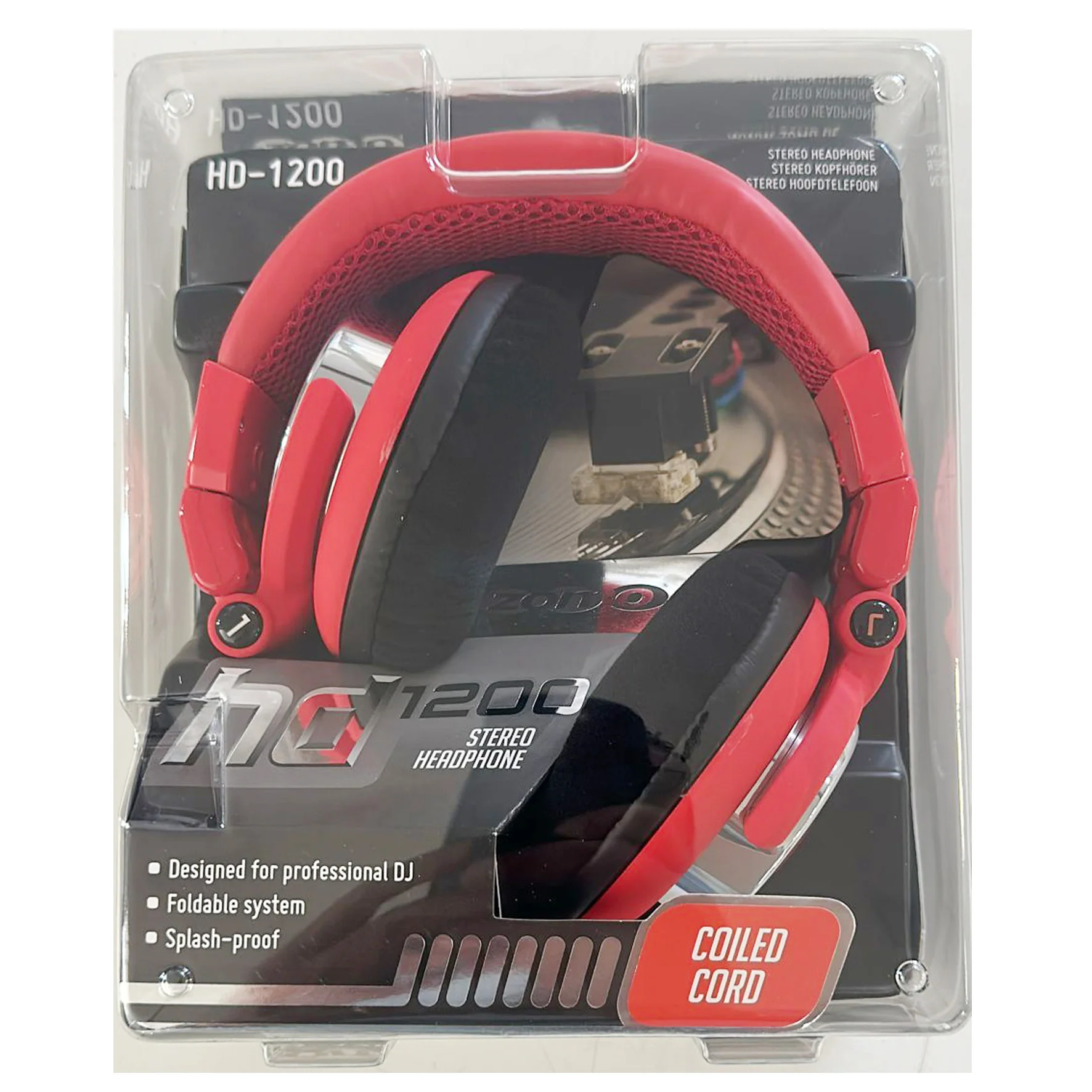 Zomo HD-1200 TOXIC RED Cuffia Profess. x Dj e Studio, cablata e senza microfono - Image 2
