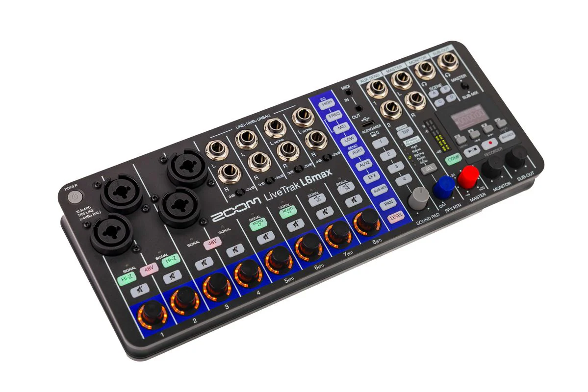 Zoom LiveTrack L6max Mixer Dig. 12 canali + registratore multitraccia completo - Image 3